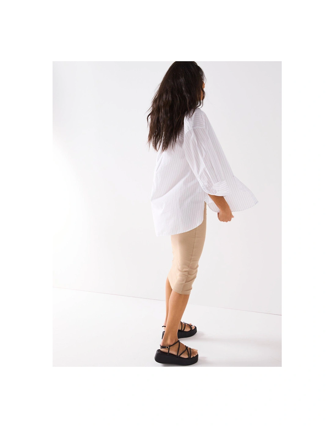 Rib Midaxi Dress - Taupe