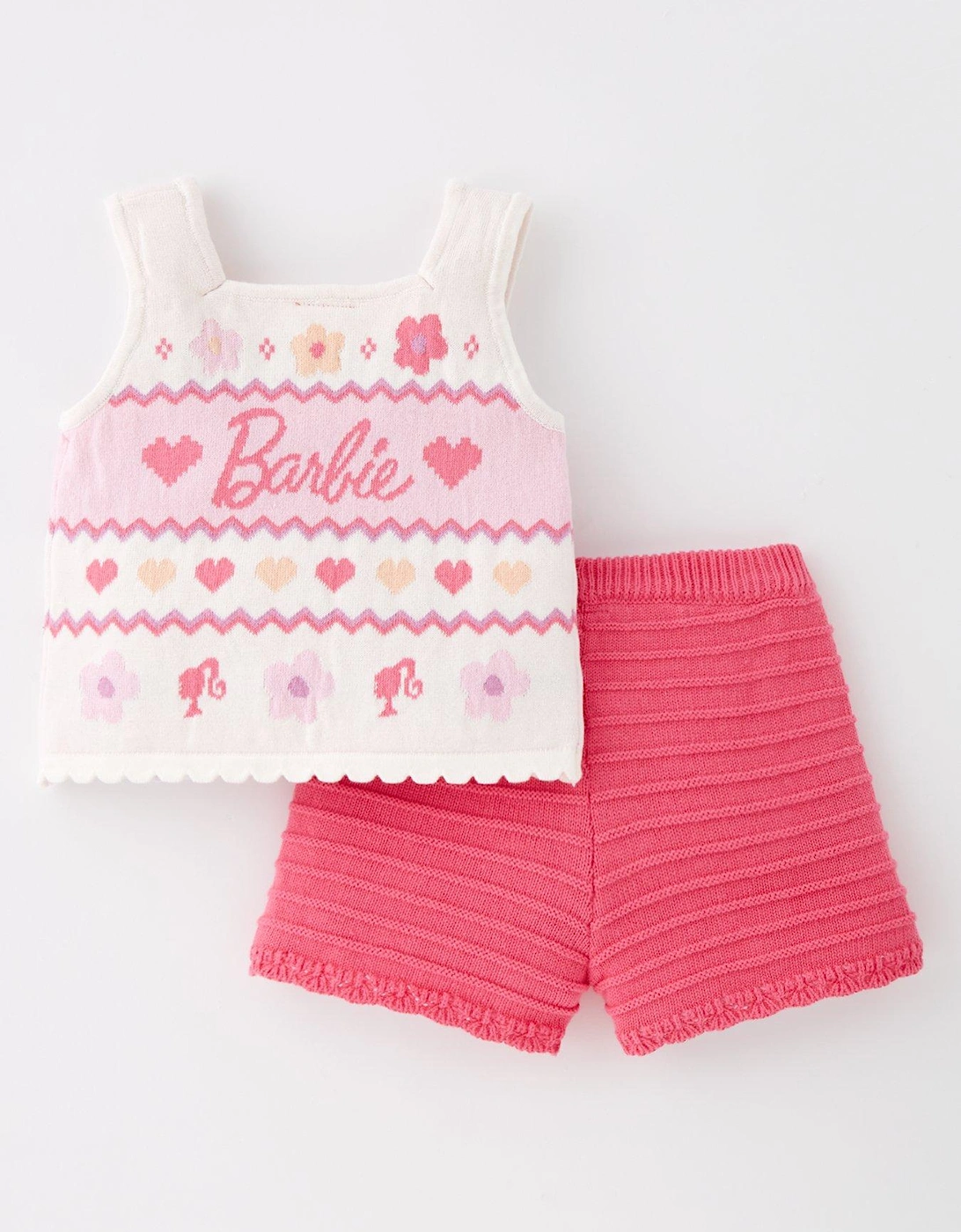 Knitted 2 Piece Short Set - Multi