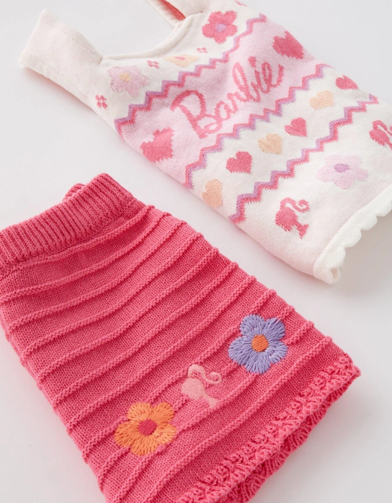 Knitted 2 Piece Short Set - Multi