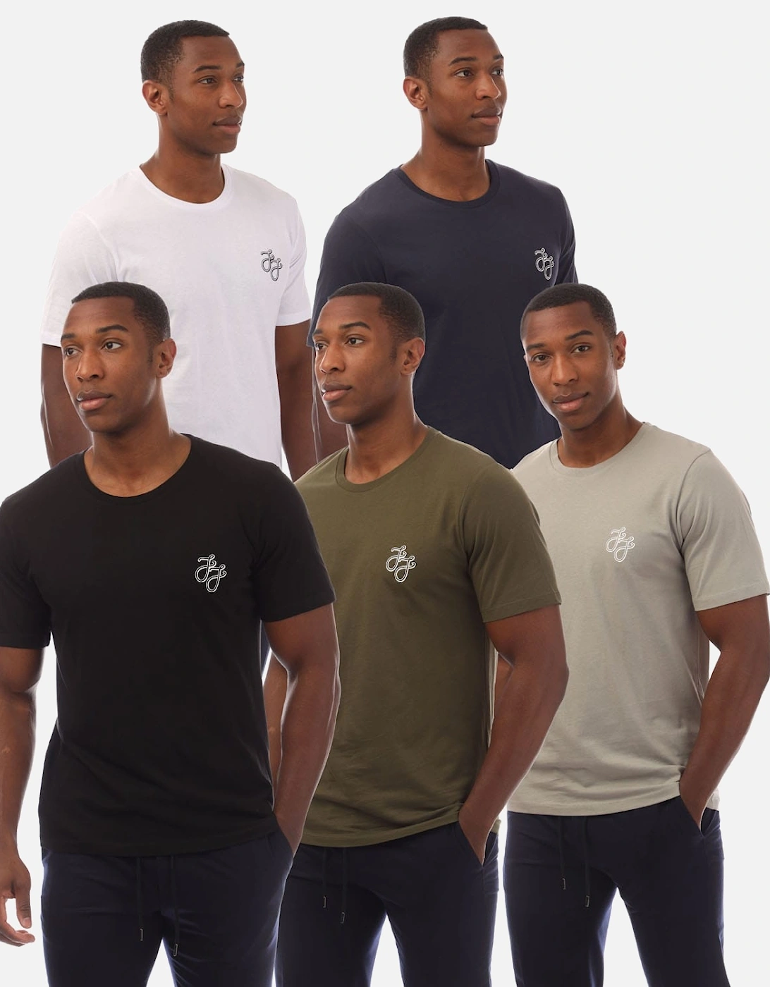 5 Pack of Tag T-Shirts, 3 of 2