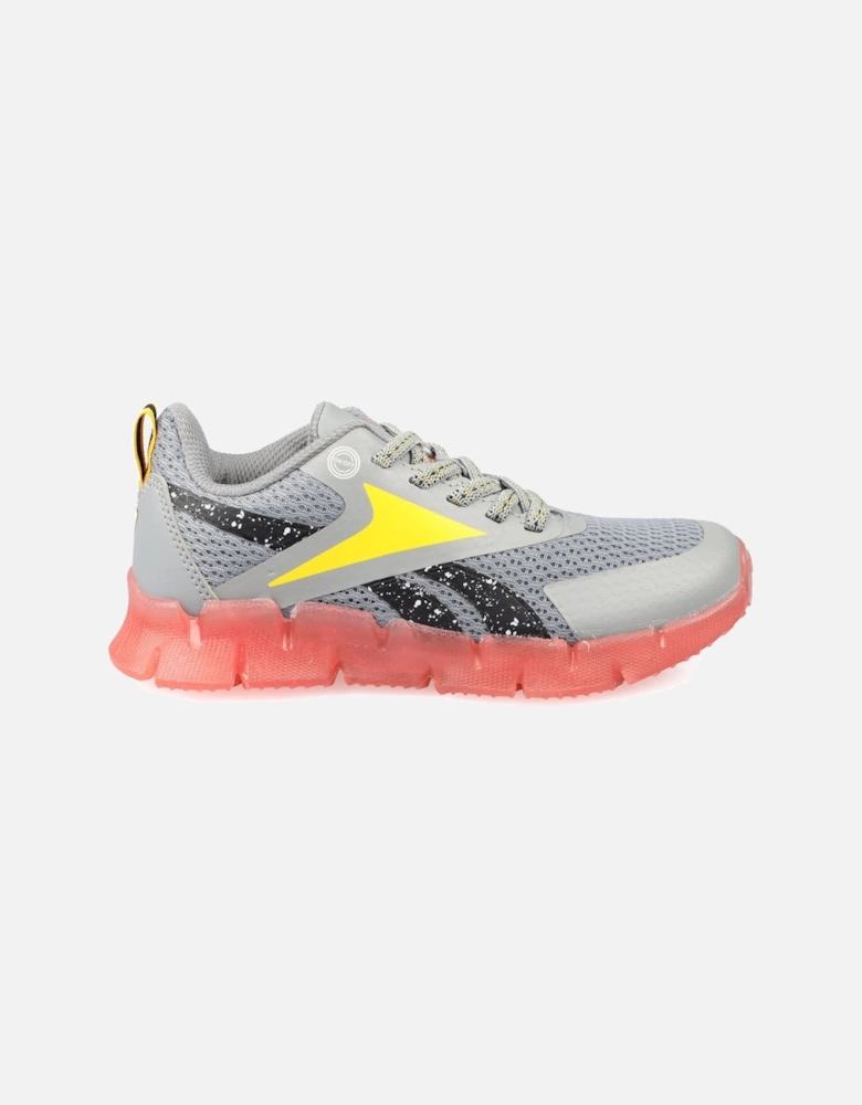 Juniors Zig N' Glow Elastic Trainers