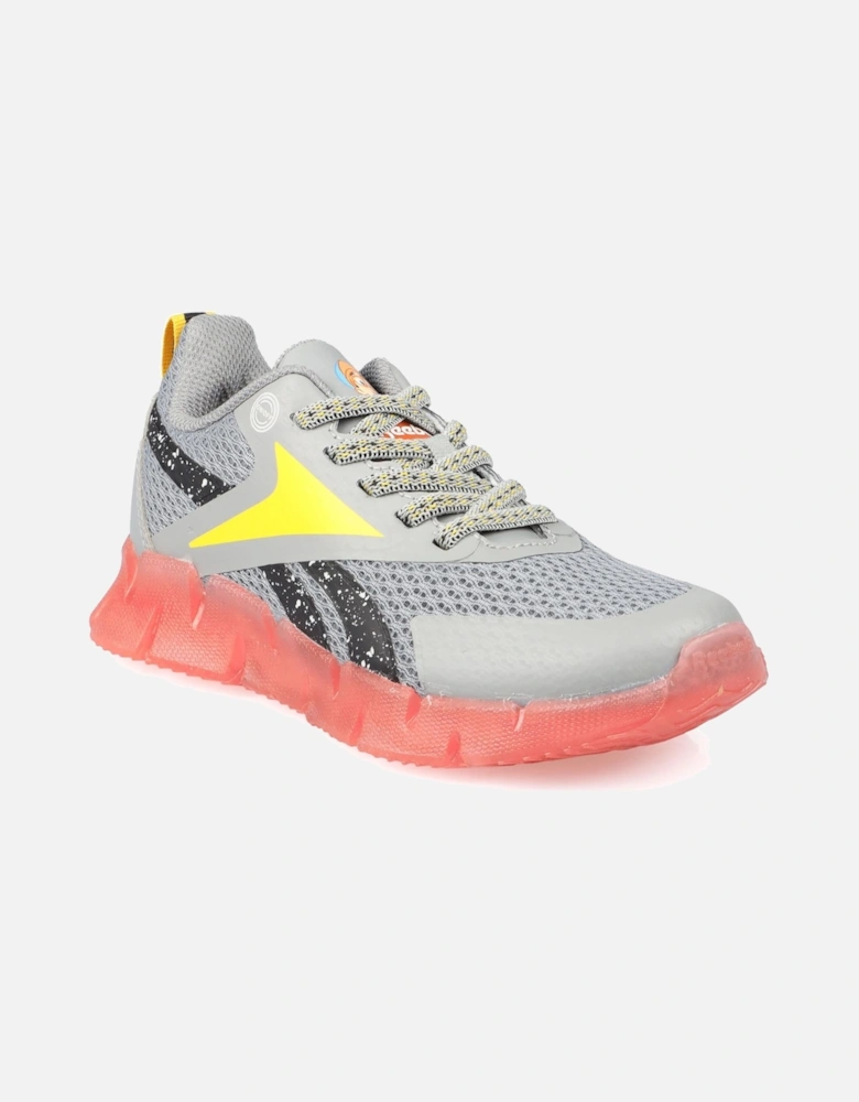Juniors Zig N' Glow Elastic Trainers
