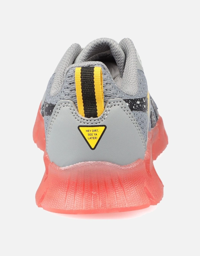 Juniors Zig N' Glow Elastic Trainers