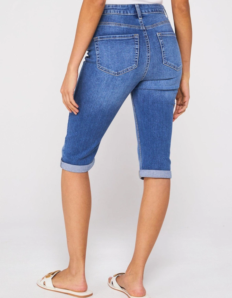 Sydney Denim Shorts - Mid Wash