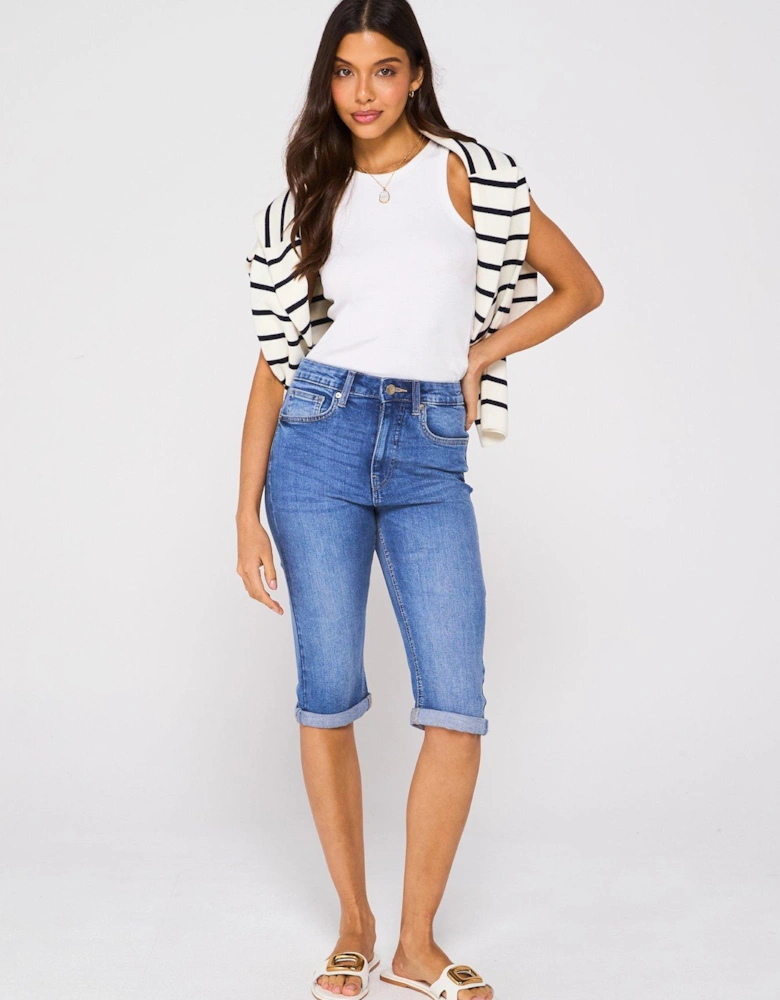Sydney Denim Shorts - Mid Wash