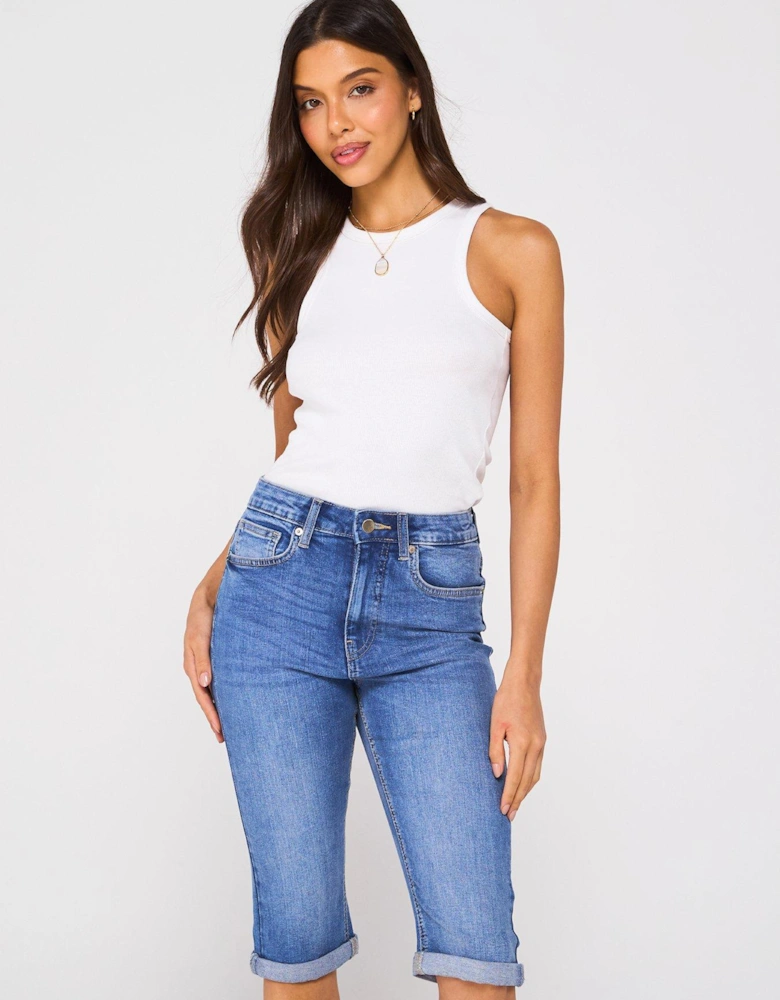 Sydney Denim Shorts - Mid Wash