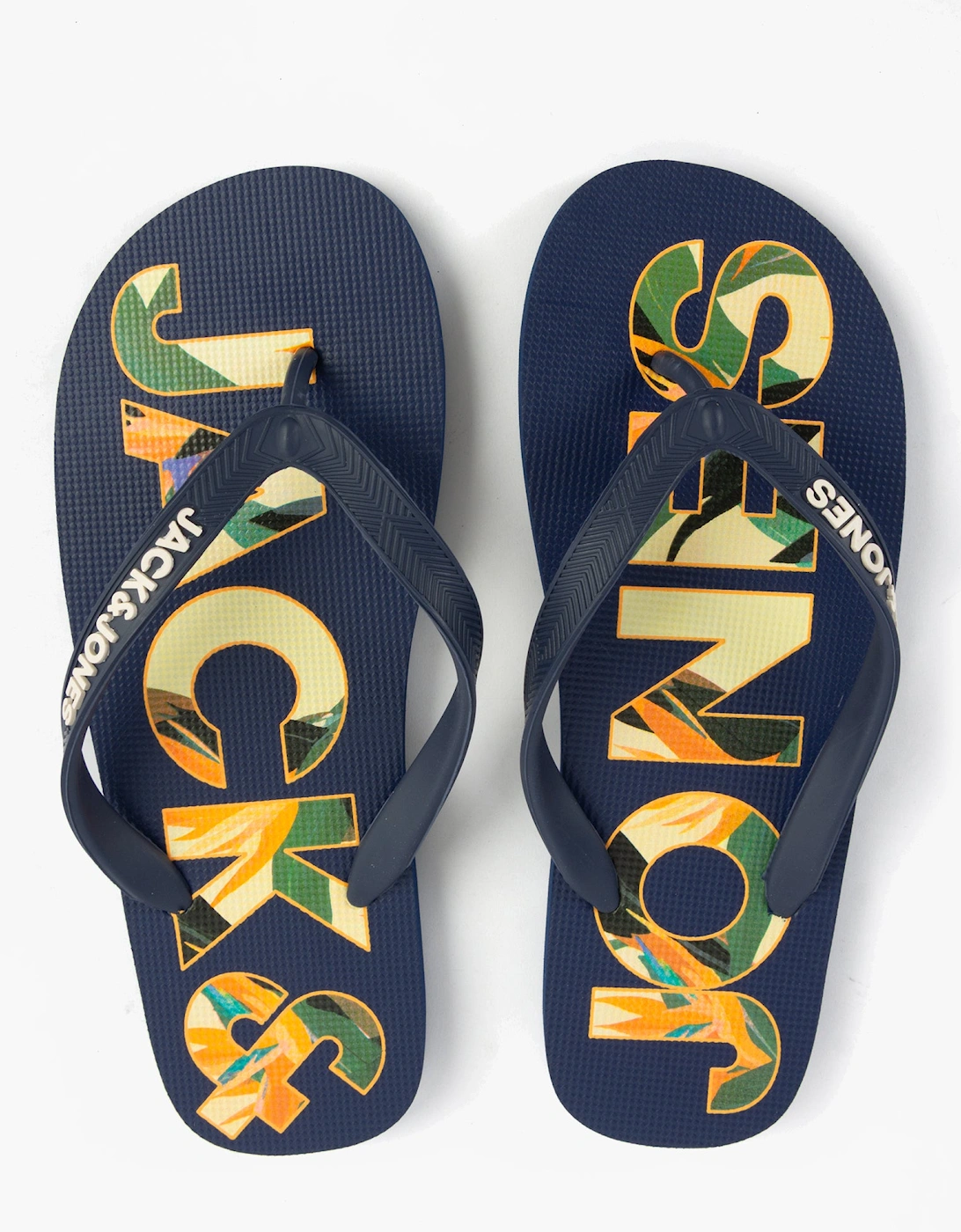 LOGO PALM PRINT Mens Sliders Medieval Blue, 6 of 5