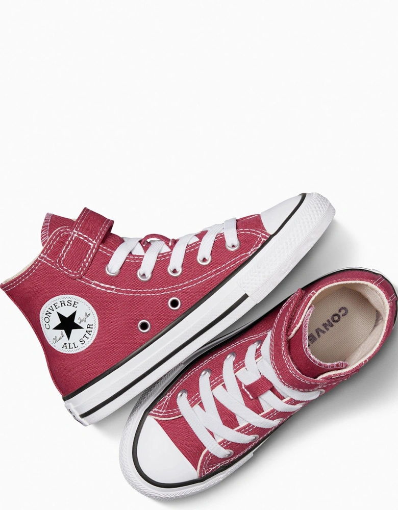 Kids Seasonal Color Chuck Taylor All Star 1V Trainers - Red