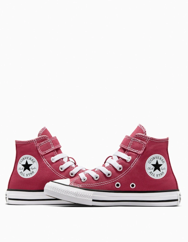 Kids Seasonal Color Chuck Taylor All Star 1V Trainers - Red