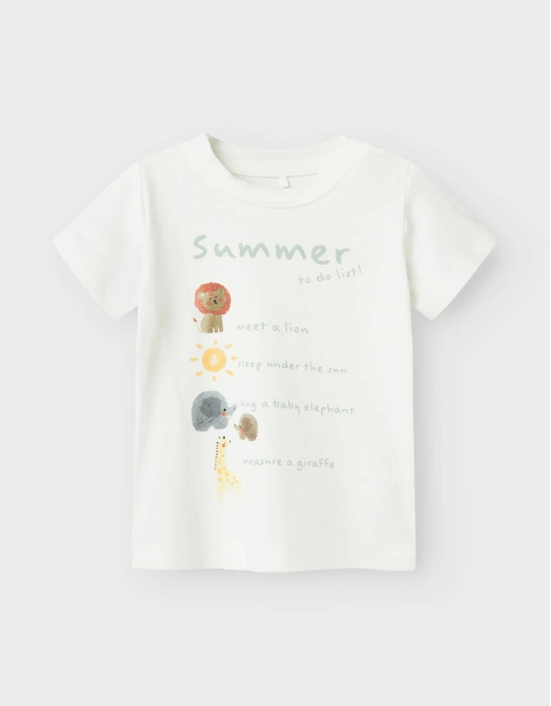 Baby Boy's Jelly Short Sleeve Box Top Cloud Dancer
