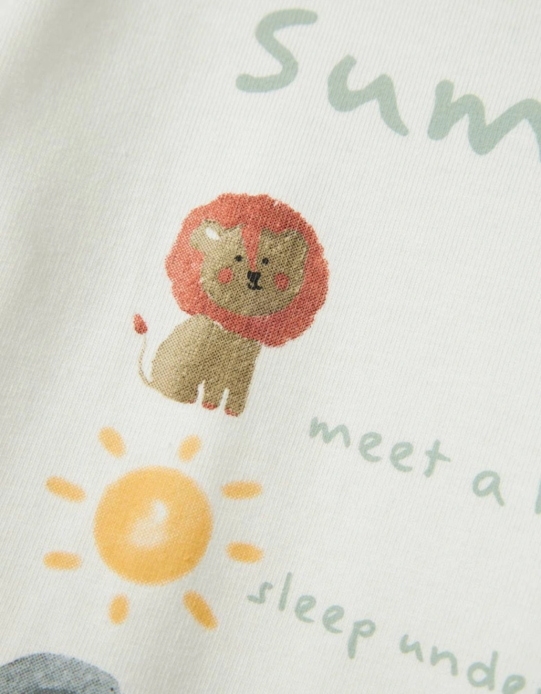Baby Boy's Jelly Short Sleeve Box Top Cloud Dancer