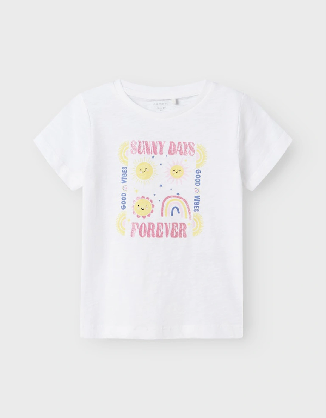 Mini Girl's Jeanette Short Sleeve Box Top Bright White, 4 of 3