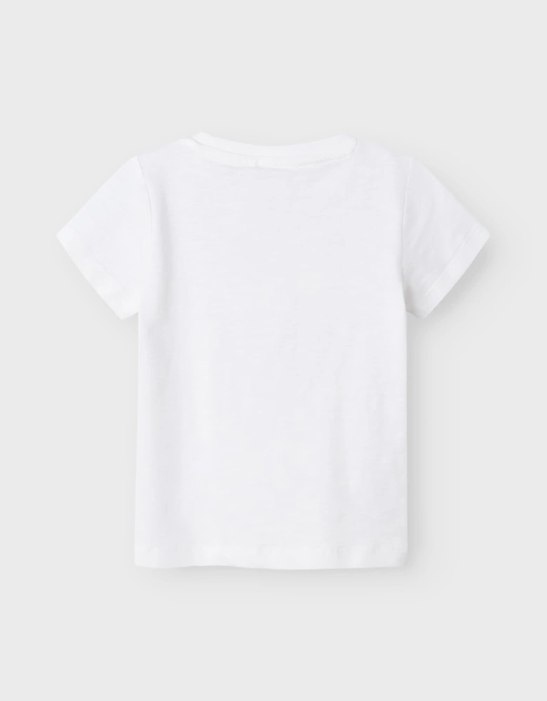 Mini Girl's Jeanette Short Sleeve Box Top Bright White
