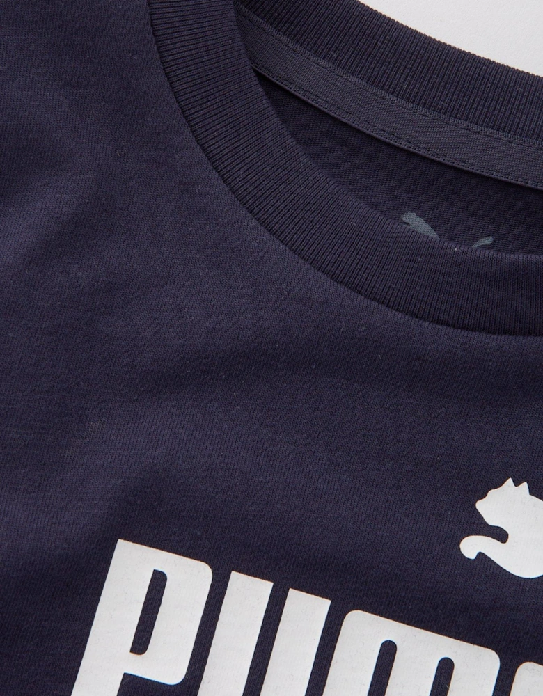 Kids Unisex Logo T-Shirt - Navy - New Navy