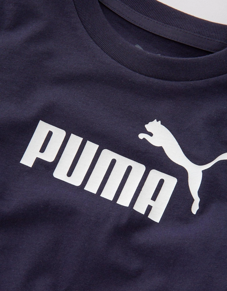 Kids Unisex Logo T-Shirt - Navy - New Navy