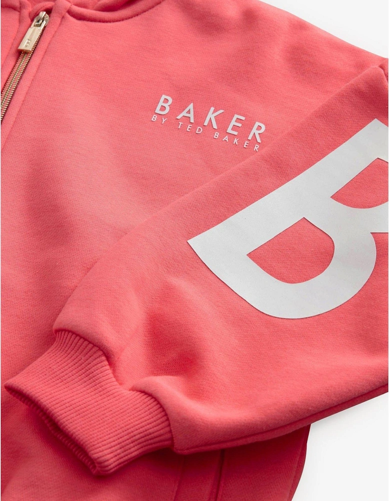 Zip Up Hoodie - Pink