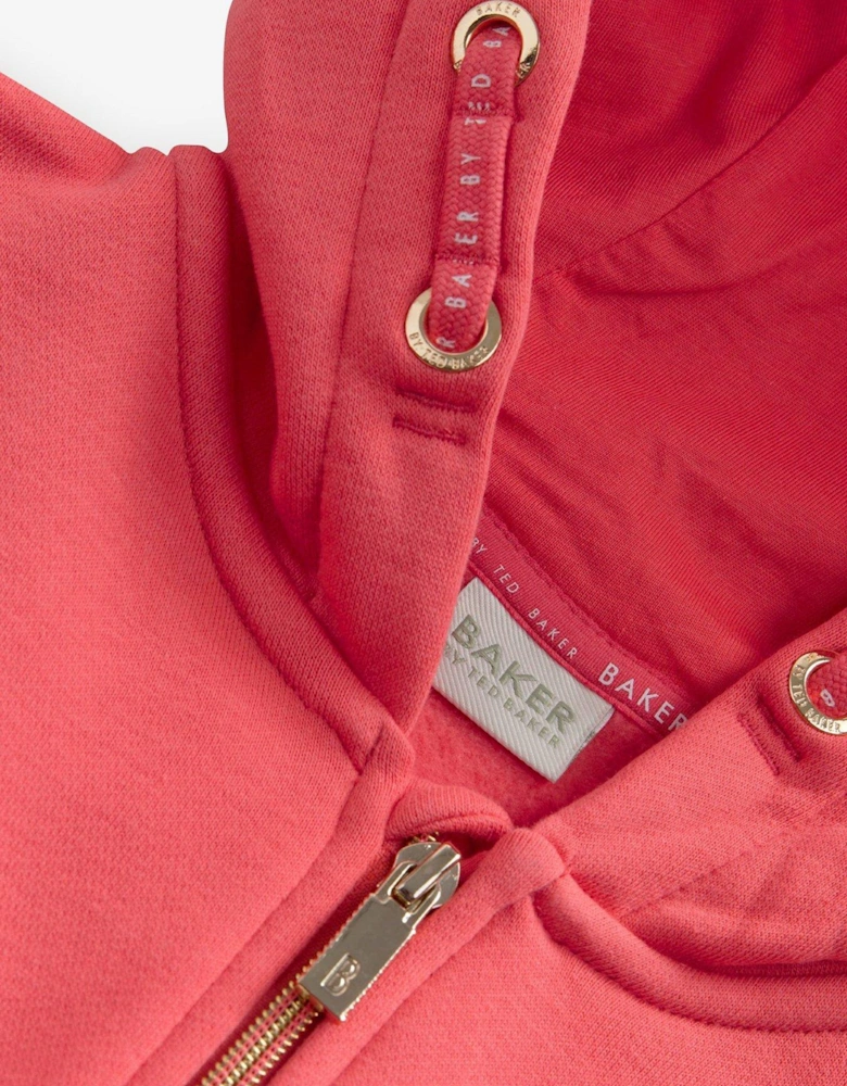Zip Up Hoodie - Pink