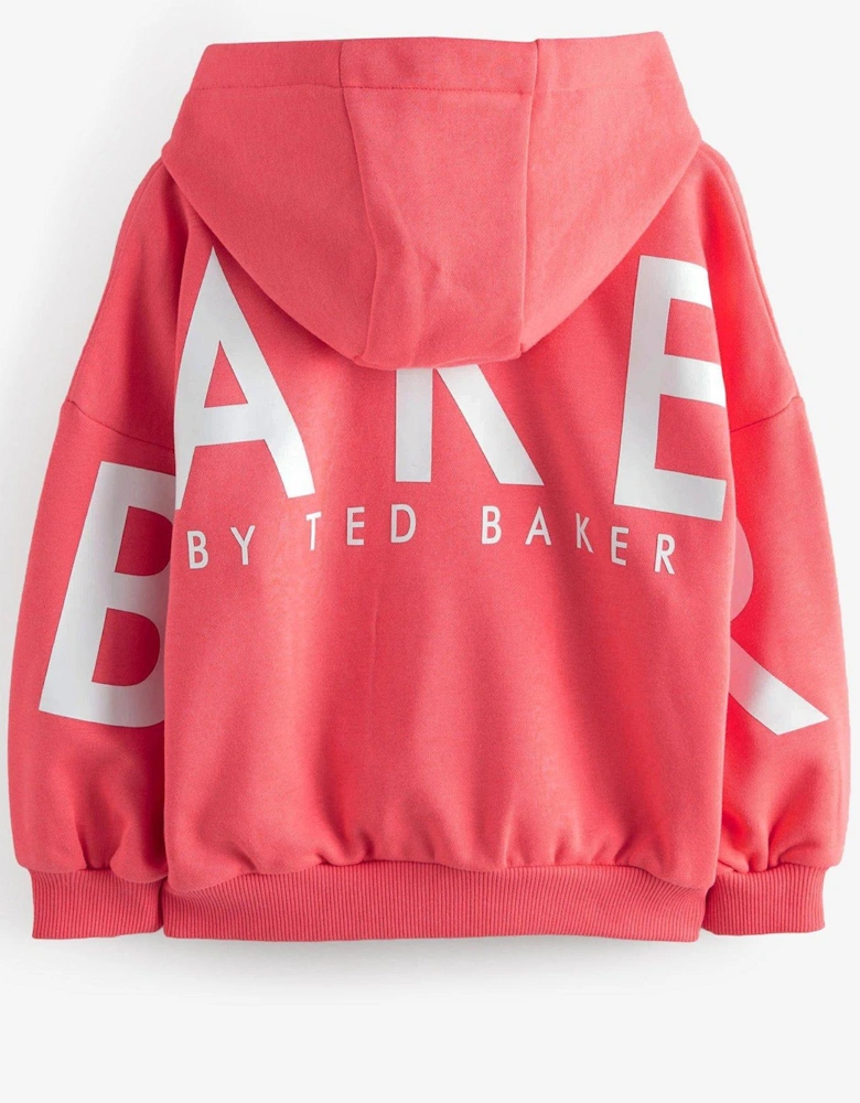 Zip Up Hoodie - Pink