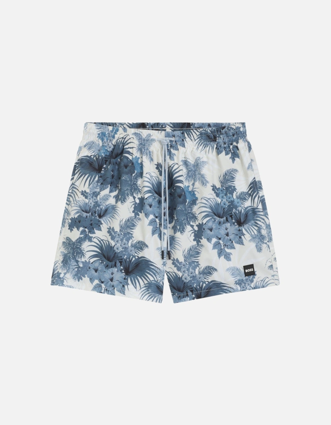 BOSS Black Piranha Swim Shorts 483 Open Blue, 5 of 4