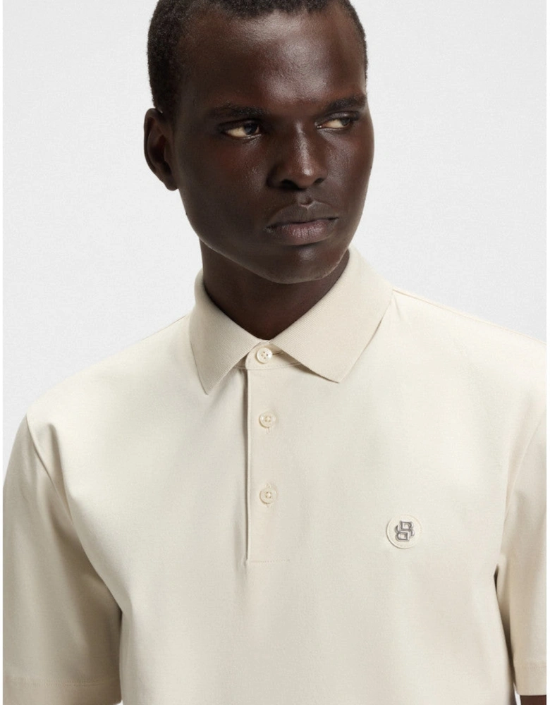 BOSS Black C-Parris 01 Polo Shirt S2-25 131 Open White
