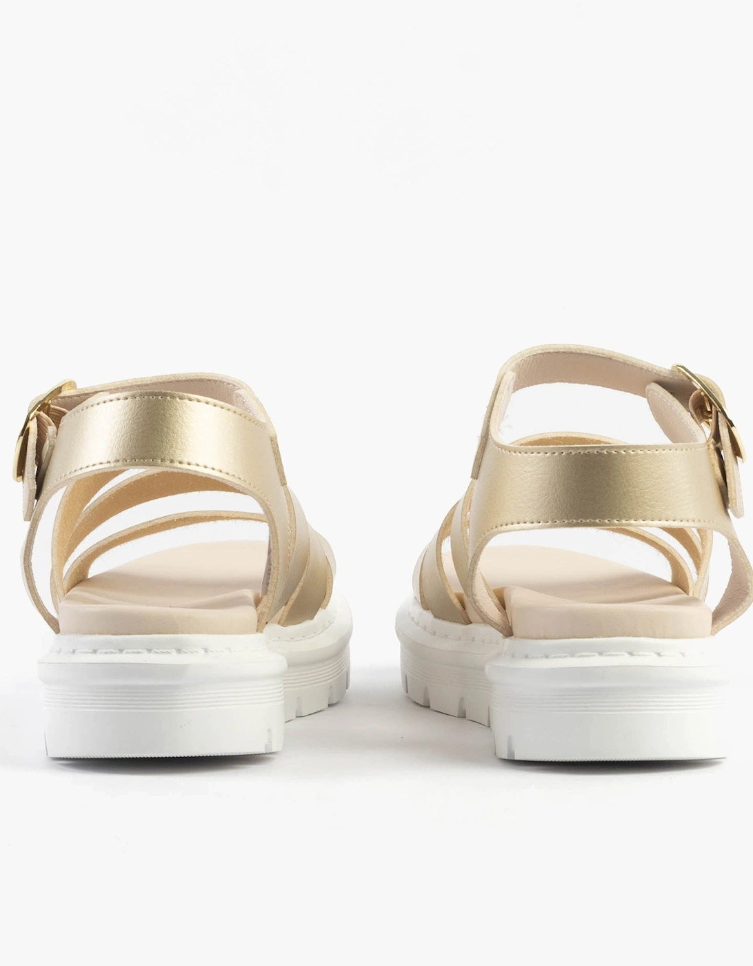 SAFFRON Womens Sandals Gold