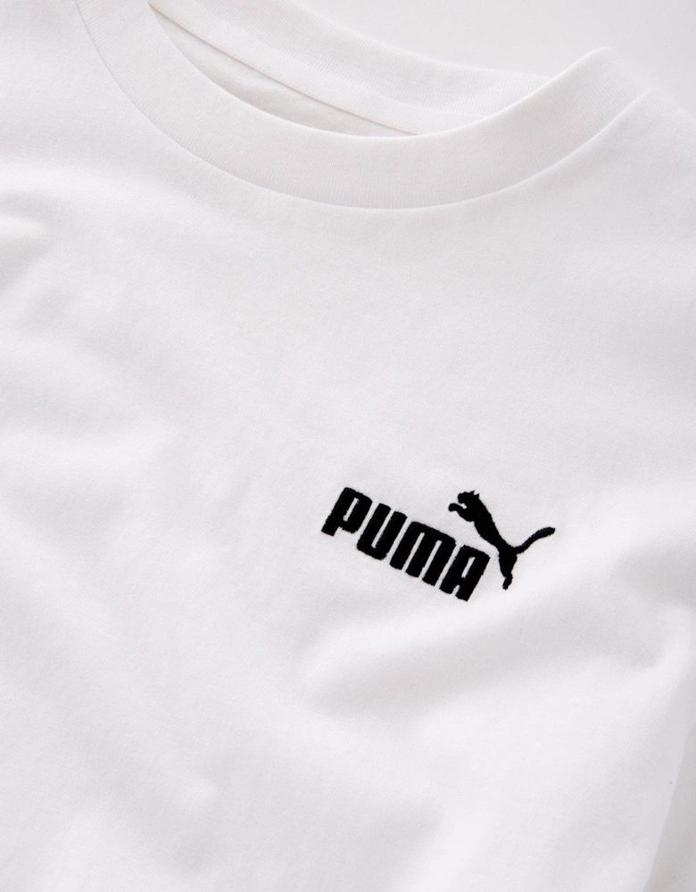 Junior Boys Small Logo T-Shirt - White