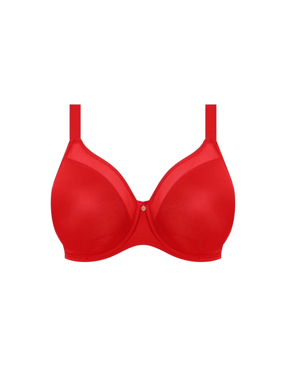 Smooth Underwired Moulded Non Padded Bra - Red