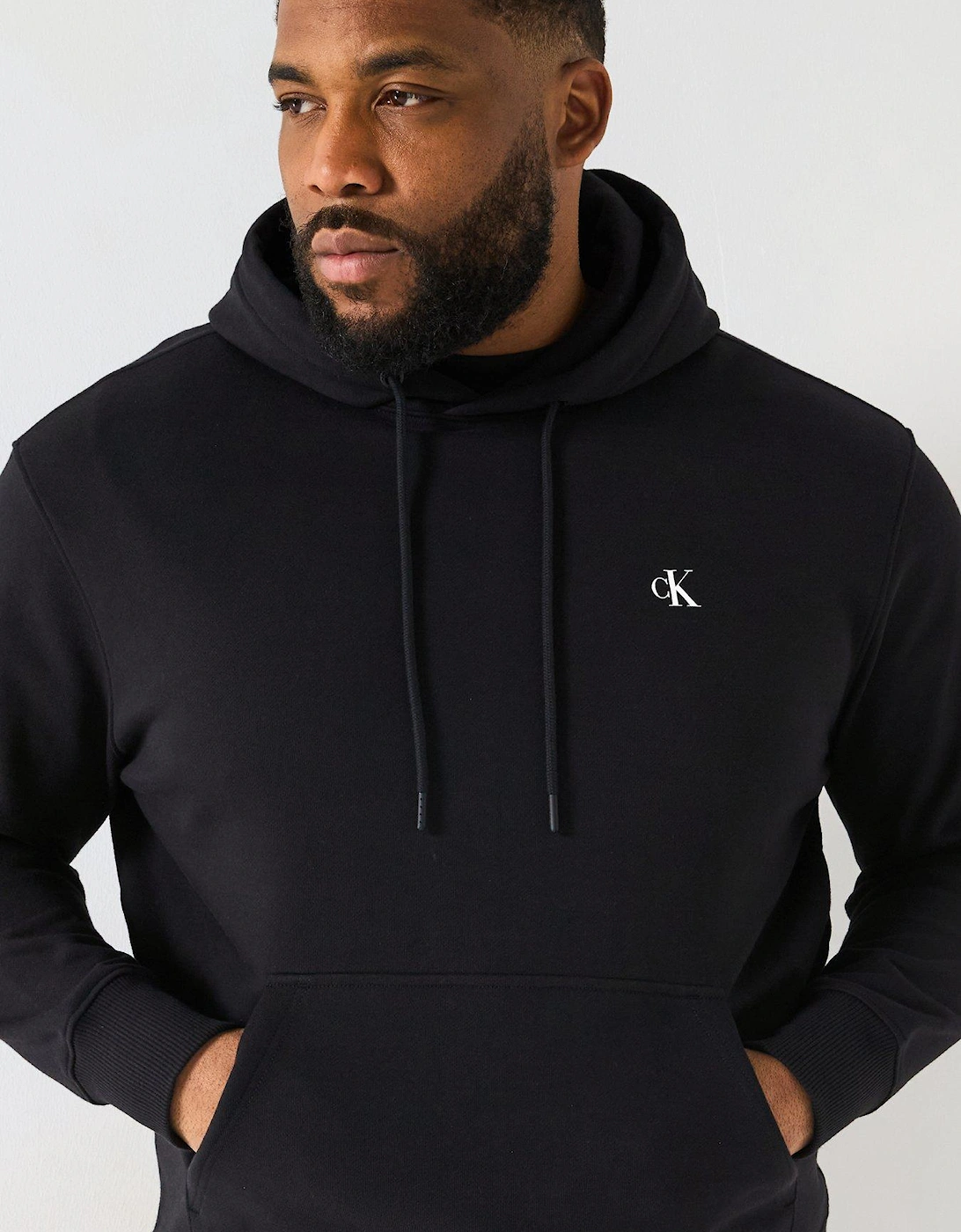 Plus Painted Hoodie - Black