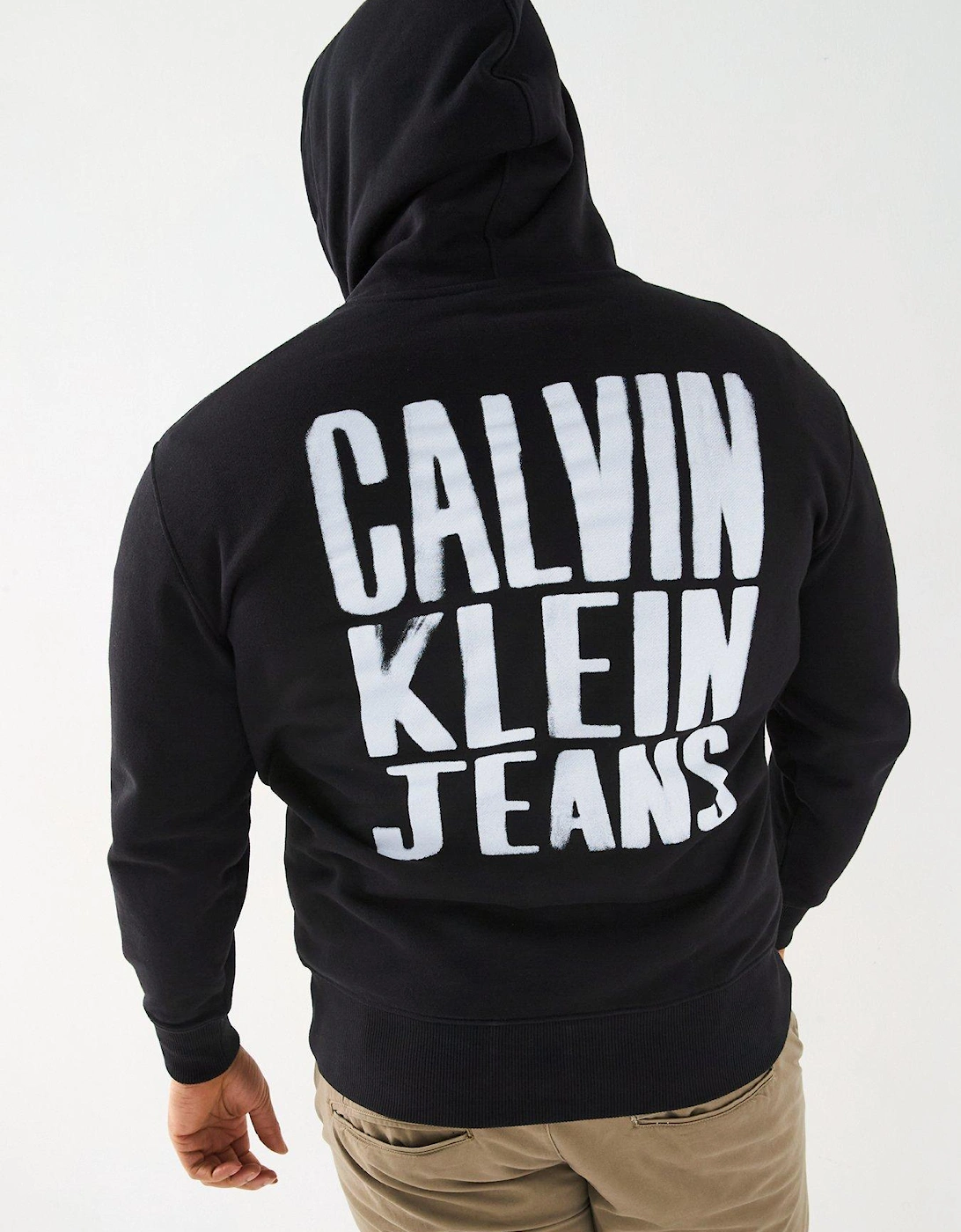 Plus Painted Hoodie - Black