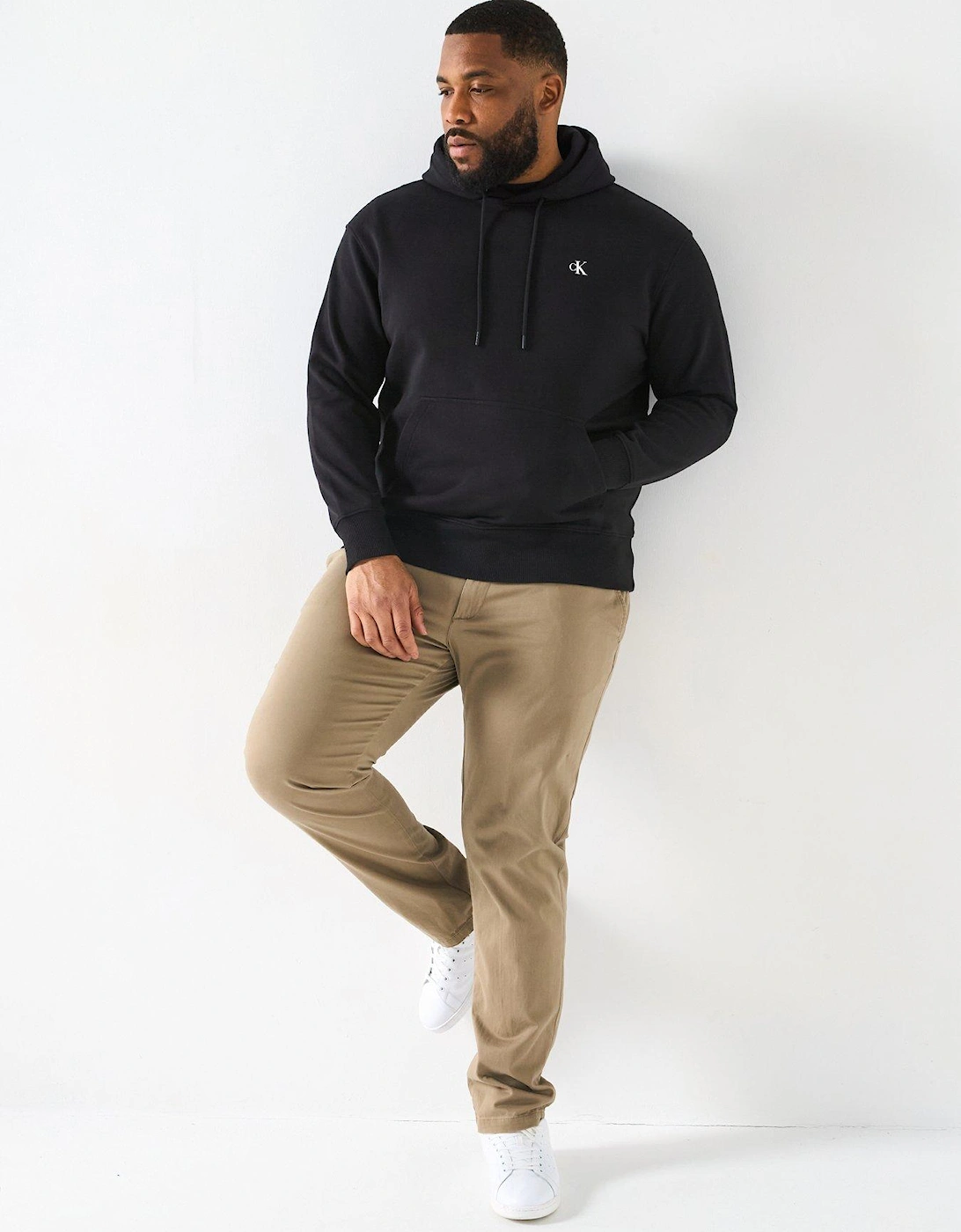 Plus Painted Hoodie - Black