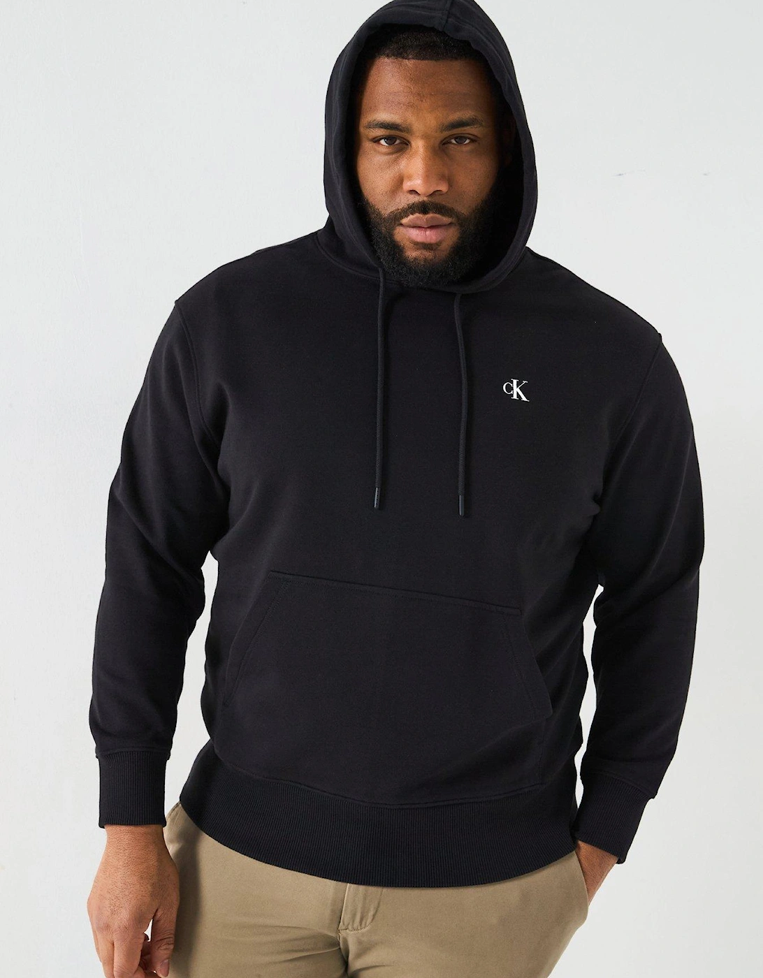 Plus Painted Hoodie - Black