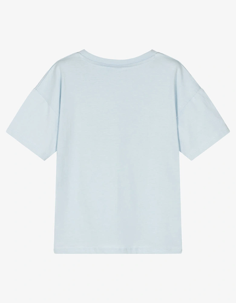Kids Boys Blue Logo T-Shirt