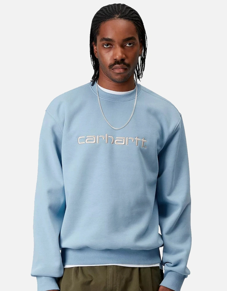 Carhartt Sweatshirt Bluebird/Fleur De Sel