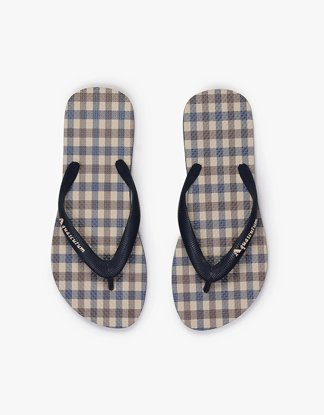 Men's Aquascutum Club Check Flip Flops - Size: 8