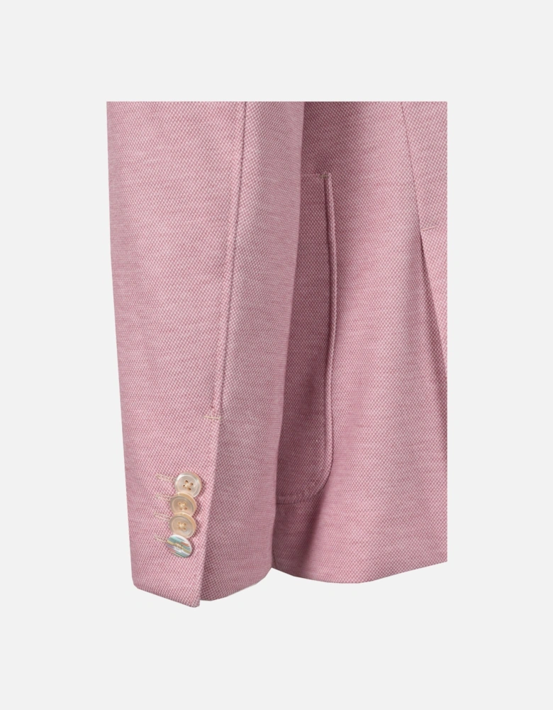 Notch Lapel Jacket Light Pink