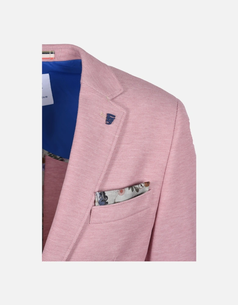 Notch Lapel Jacket Light Pink