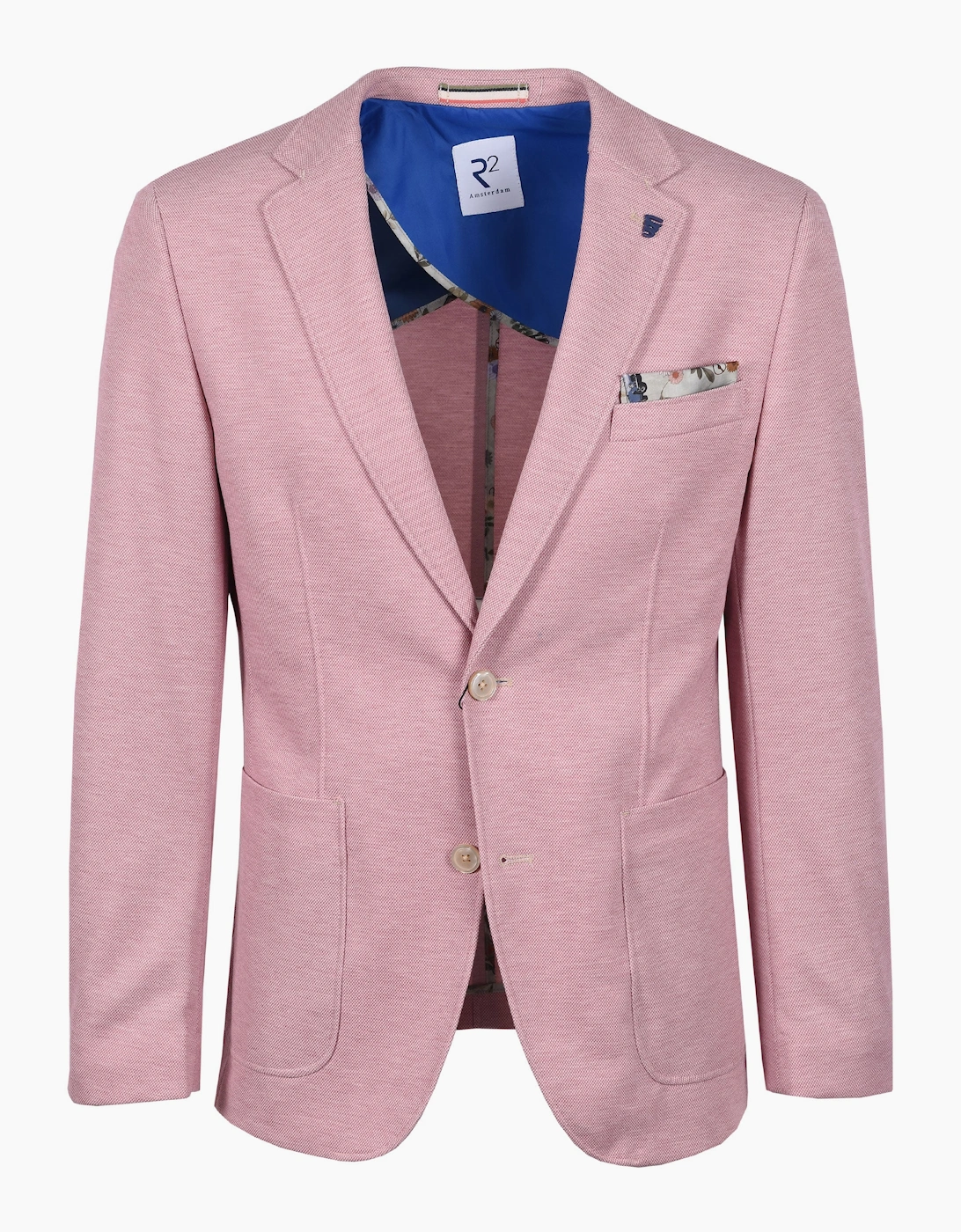 Men's R2 Notch Lapel Jacket Light Pink - Size: 42