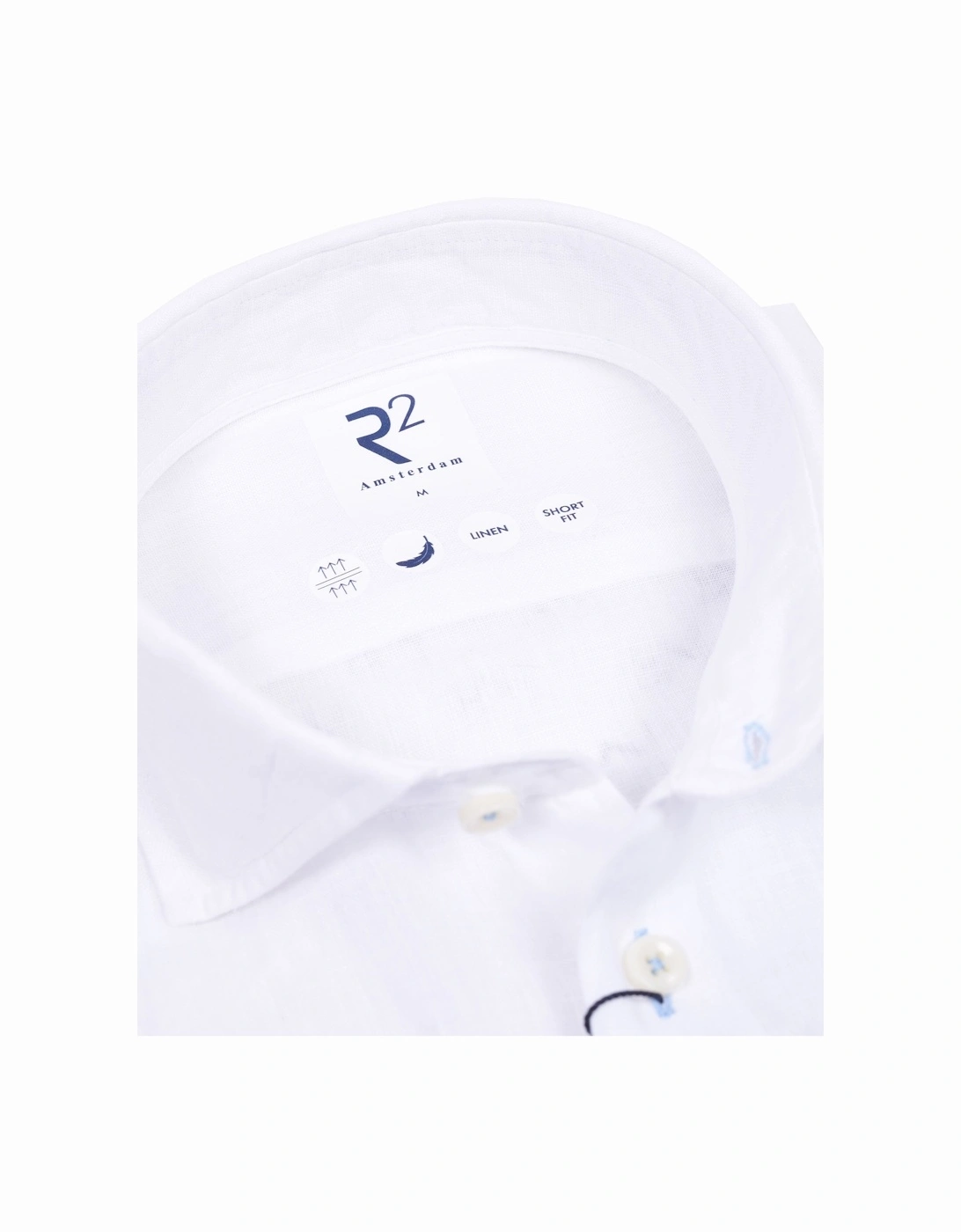 Long Sleeve Linen Shirt White