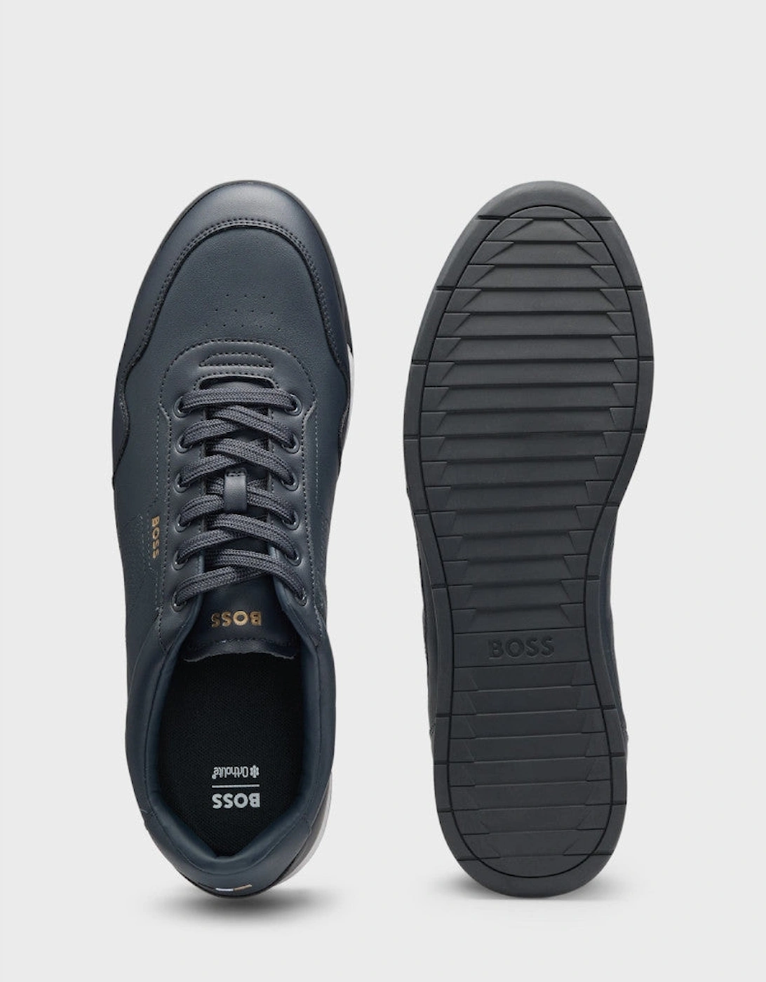 BOSS Black Nitan_Itpf Trainers 401 Dark Blue