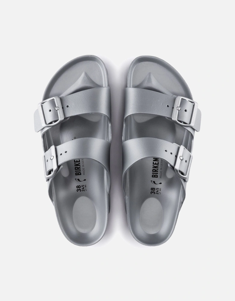EVA Women's Metallic Silver Sandals