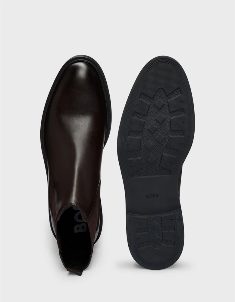 Boss Calev Chelsea Leather Men's Dark Brown Boots