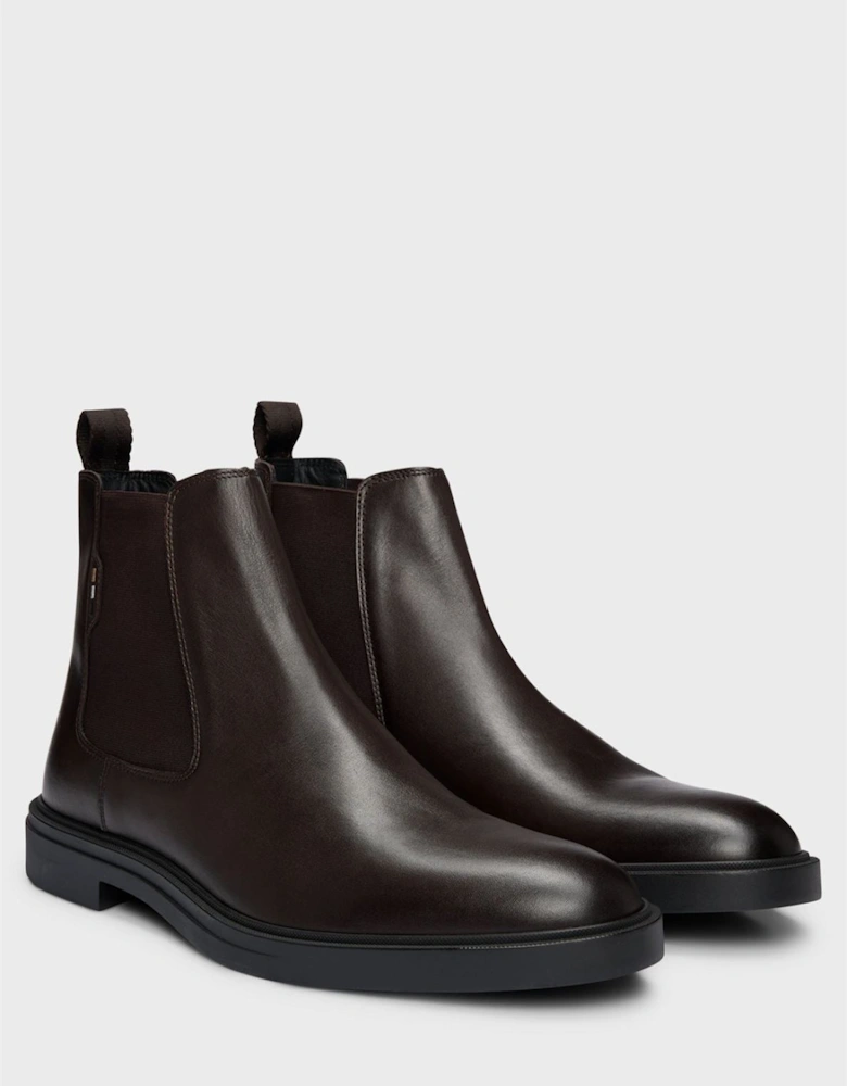 Boss Calev Chelsea Leather Men's Dark Brown Boots