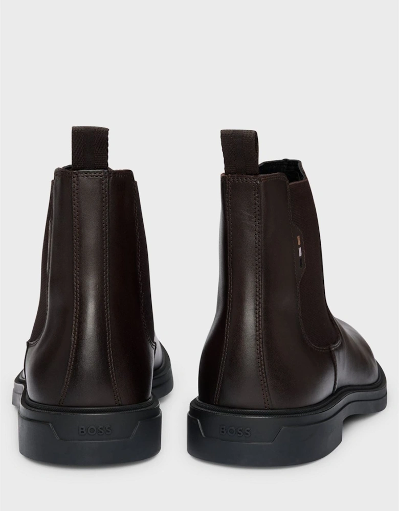 Boss Calev Chelsea Leather Men's Dark Brown Boots