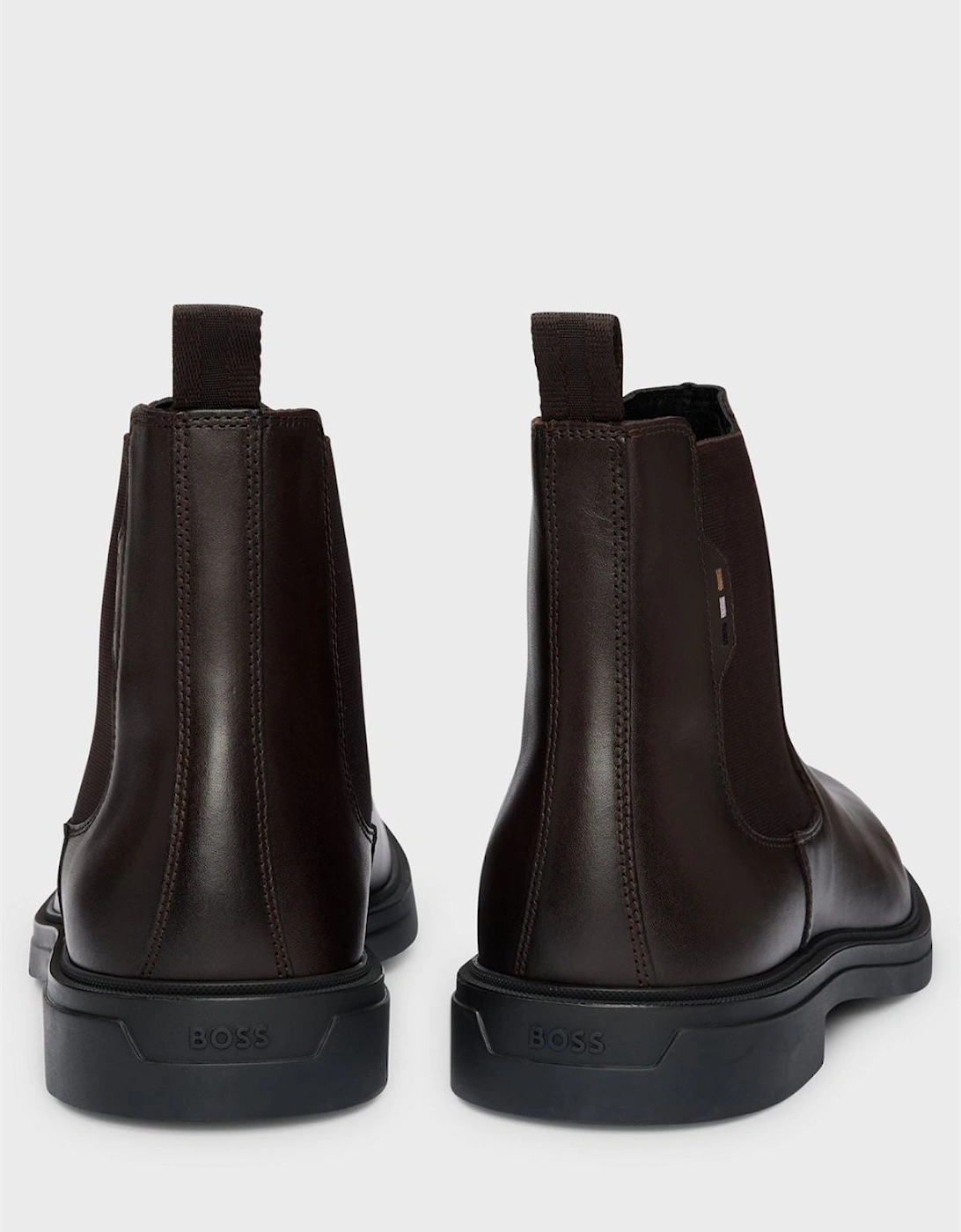 Boss Calev Chelsea Leather Men's Dark Brown Boots