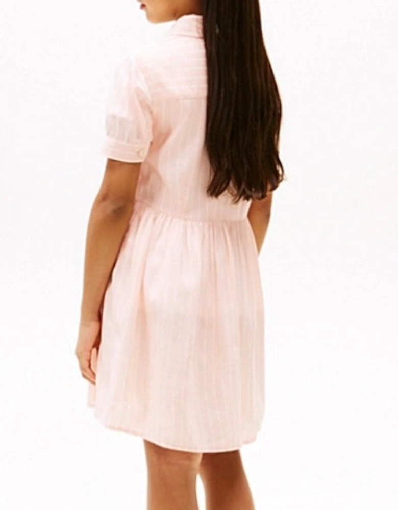 PINK STRIPED DRESS 8579