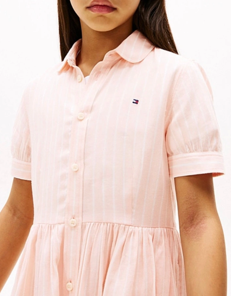 PINK STRIPED DRESS 8579