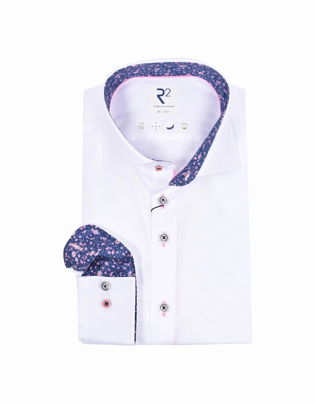 Cut Away Collar Long Sleeved Shirt White, 4 of 3