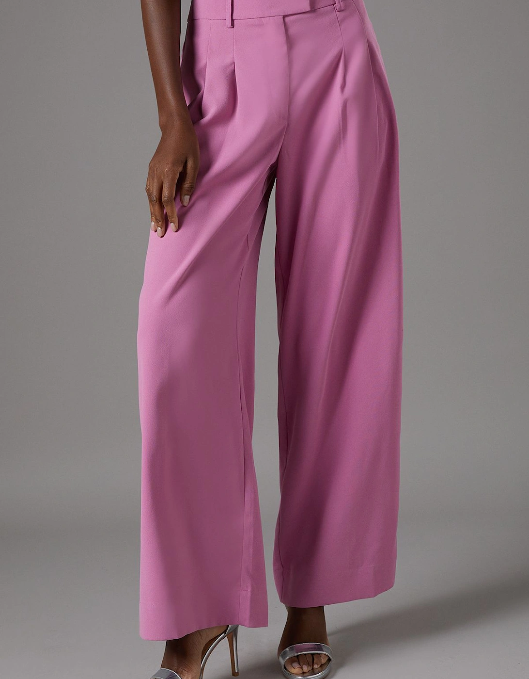 Pleat Front Wide Leg Trouser, 2 of 1