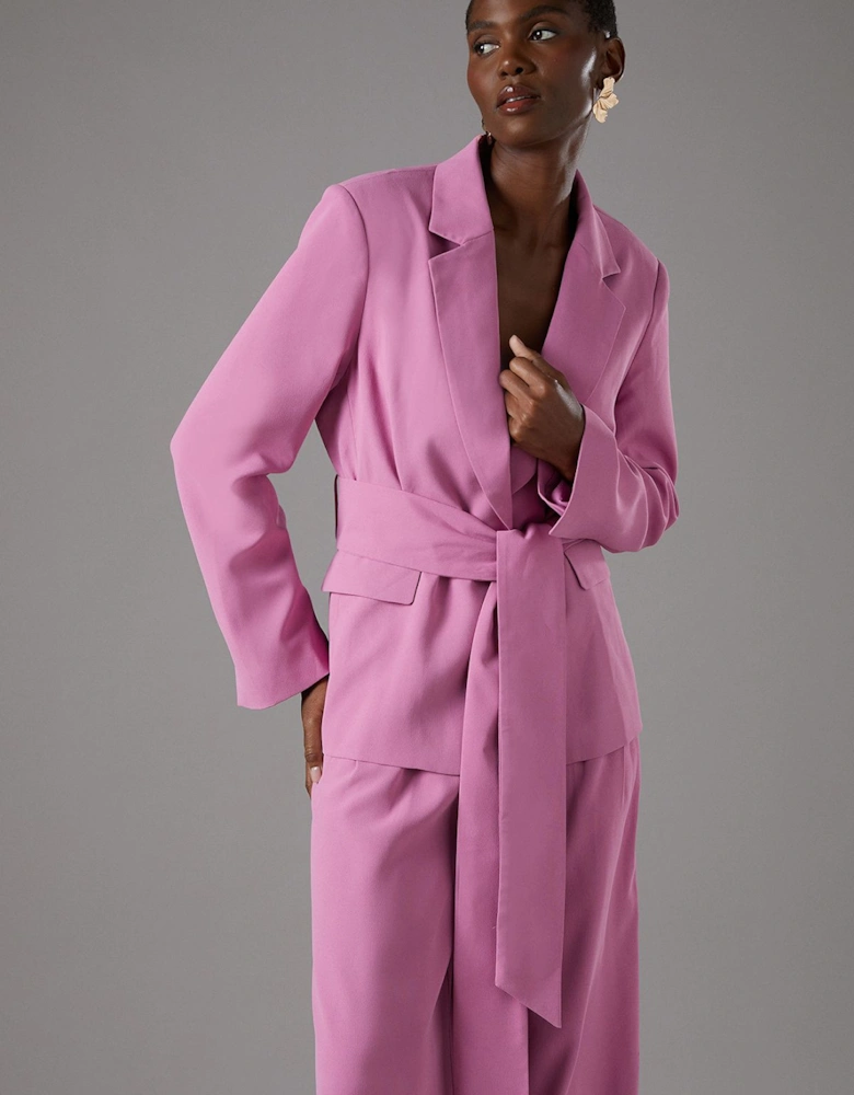 Wrap Tie Front Blazer