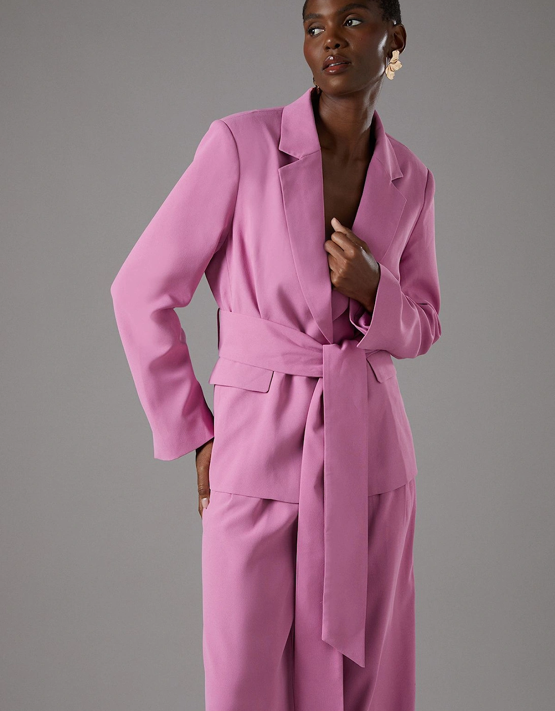 Wrap Tie Front Blazer, 2 of 1